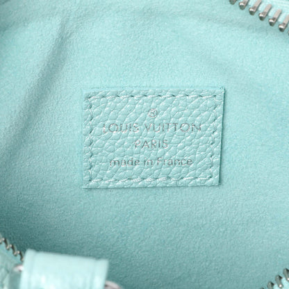 Exclusive Louis Vuitton Pearly Lagoon Turquoise Empreinte Monogram Nano Speedy — Detail View
