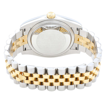 Exclusive Rolex 18K Yellow Gold Stainless Steel Datejust 36 116233 — Side View