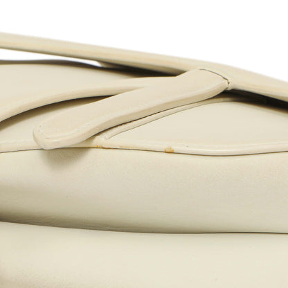 Exclusive Christian Dior White Ultra Matte Calfskin Saddle Bag — Alternate View 7