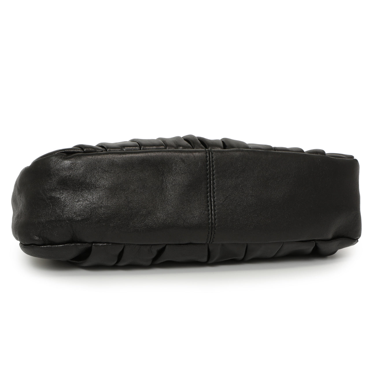 Exclusive Salvatore Ferragamo Black Calfskin Gancini Bag — Back View
