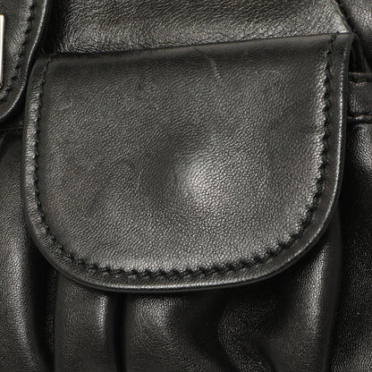 Exclusive Salvatore Ferragamo Black Calfskin Gancini Bag — Alternate View 11