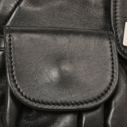 Exclusive Salvatore Ferragamo Black Calfskin Gancini Bag — Alternate View 12