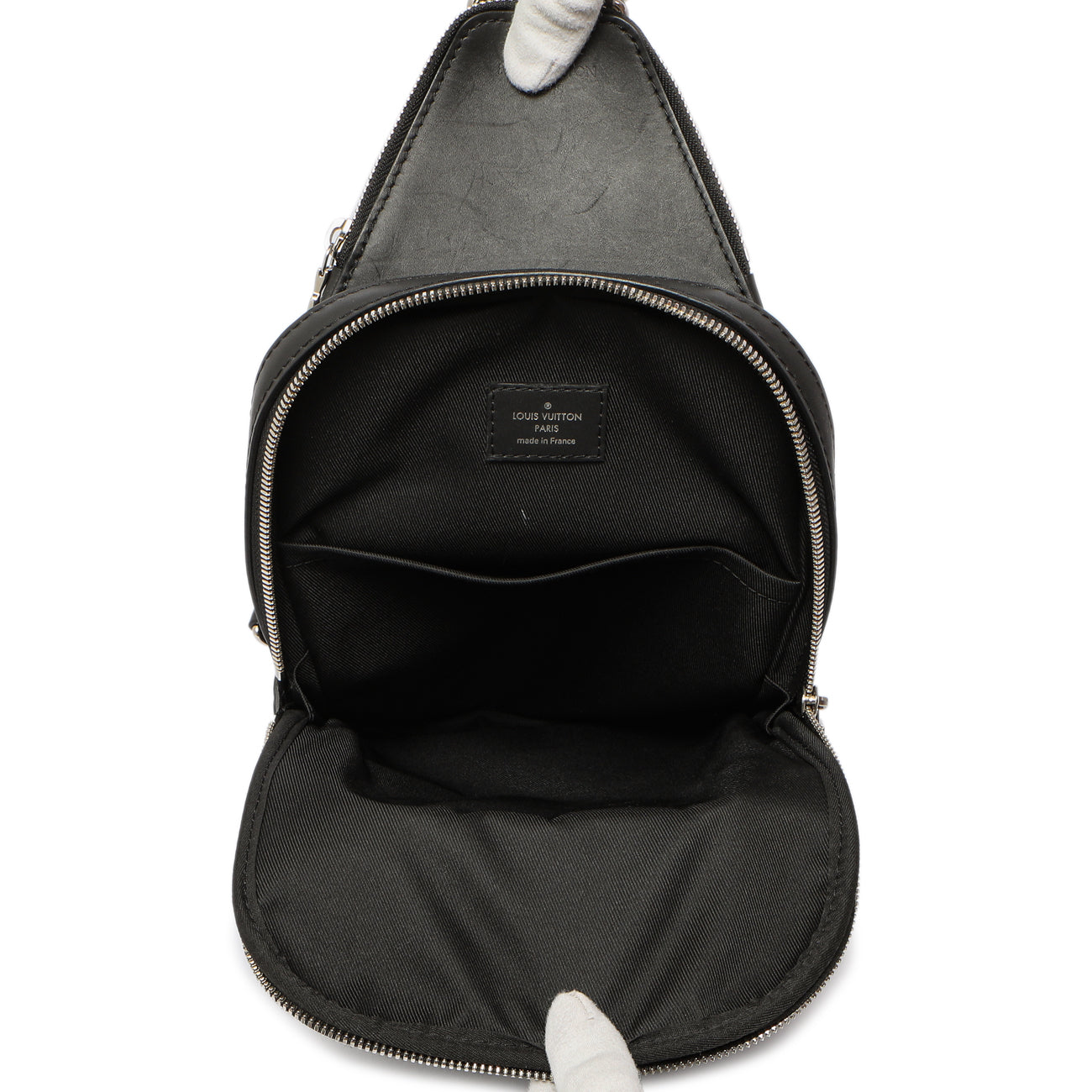 Exclusive Louis Vuitton Damier Onyx Avenue Sling Bag NM — Top View