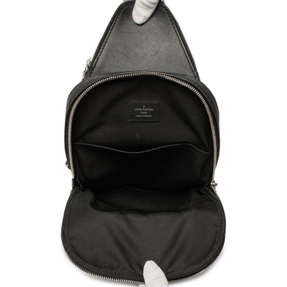 Exclusive Louis Vuitton Damier Onyx Avenue Sling Bag NM — Top View