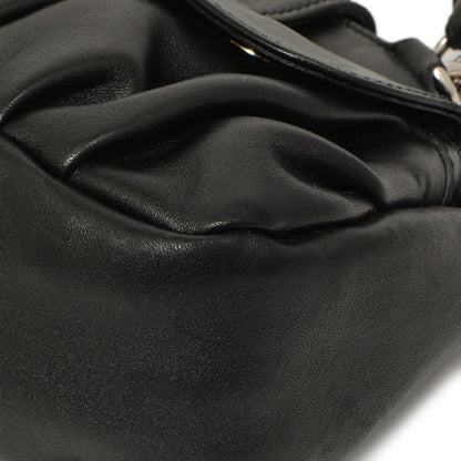 Exclusive Salvatore Ferragamo Black Calfskin Gancini Bag — Alternate View 8