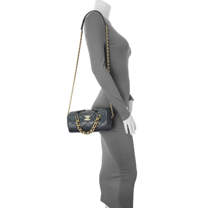 Exclusive Chanel Blue Quilted Caviar Small Fashion Therapy Bowling Bag — Alternate View 7