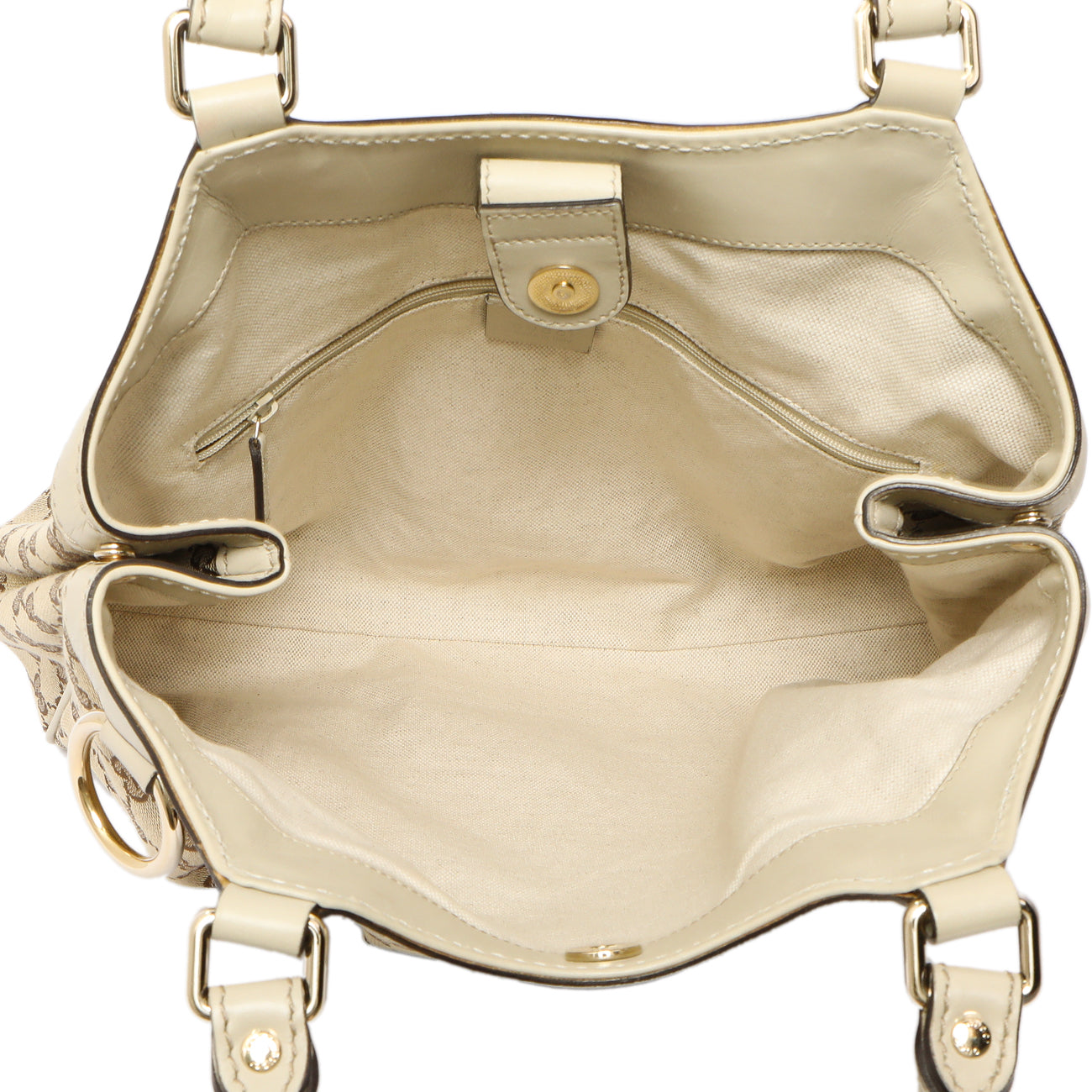 Exclusive Gucci Ivory Monogram Medium Sukey Tote — Alternate View 8