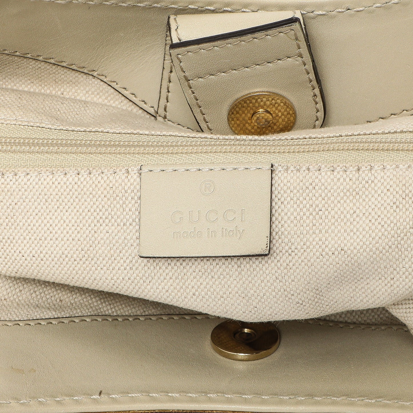 Exclusive Gucci Ivory Monogram Medium Sukey Tote — Alternate View 9