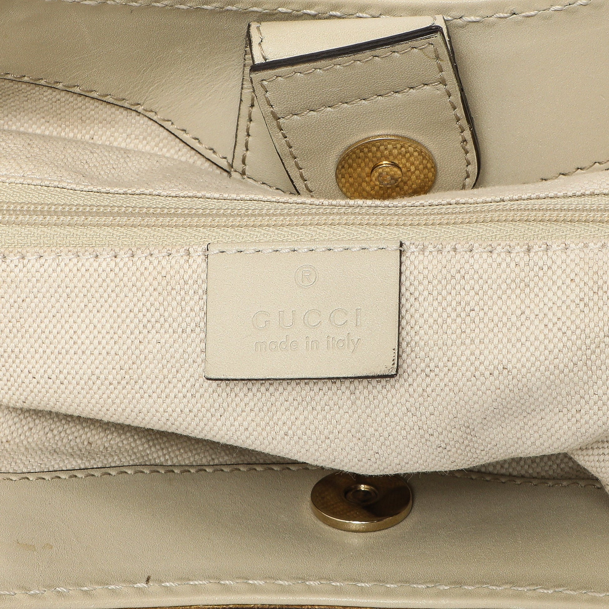 Exclusive Gucci Ivory Monogram Medium Sukey Tote — Alternate View 9