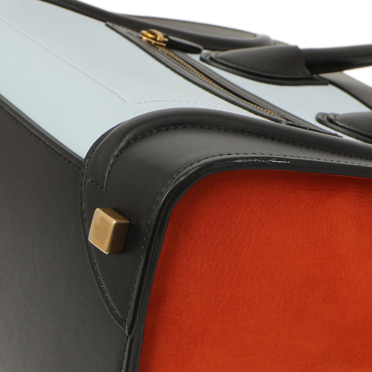 Exclusive Celine Tricolor Calfskin Micro Luggage Tote — Alternate View 7