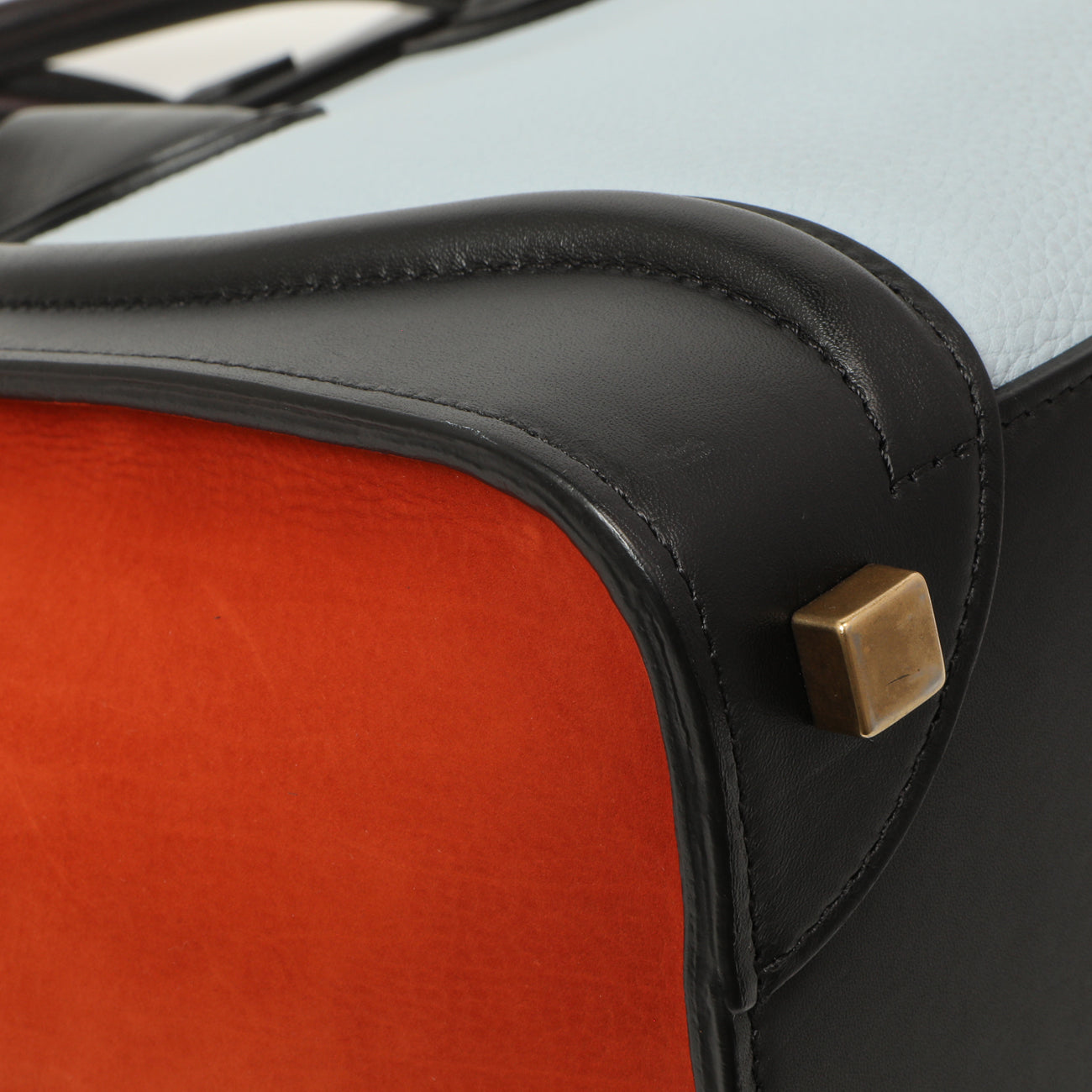 Exclusive Celine Tricolor Calfskin Micro Luggage Tote — Alternate View 8