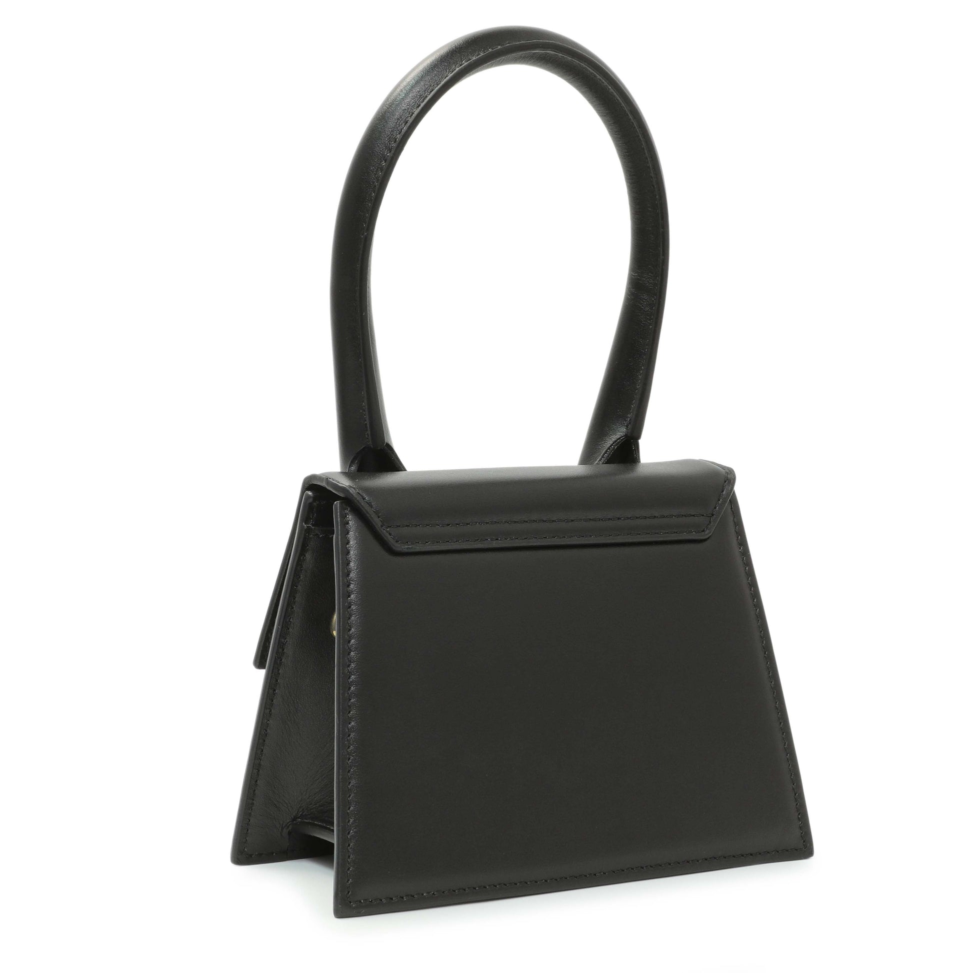 Exclusive Jacquemus Black Smooth Calfskin Le Chiquito Moyen — Side View