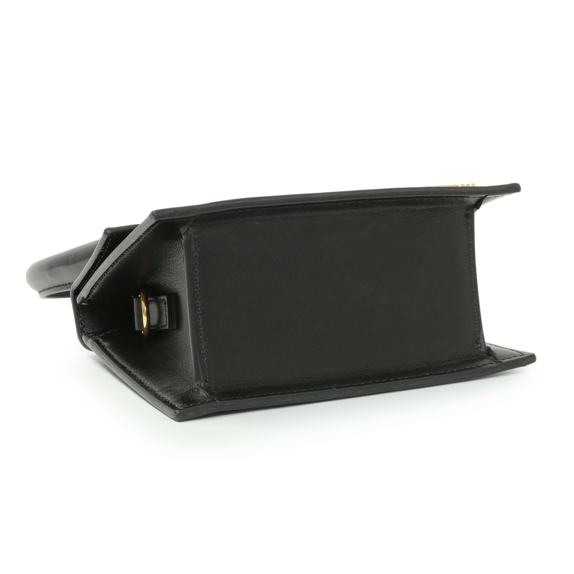 Exclusive Jacquemus Black Smooth Calfskin Le Chiquito Moyen — Back View