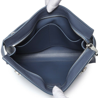 Exclusive Salvatore Ferragamo Blue Twin Pouch with Gancini Buckles — Alternate View 8