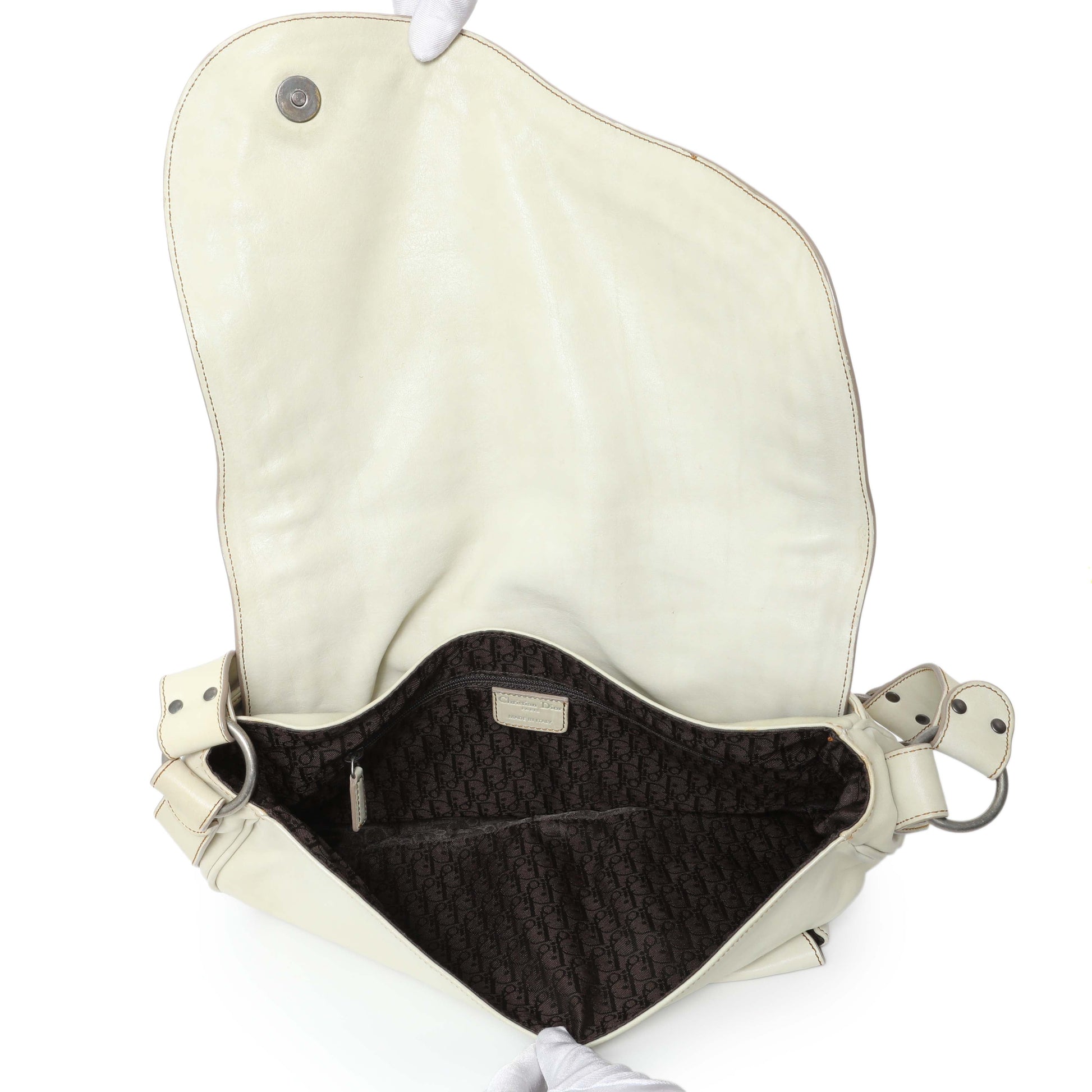 Exclusive Christian Dior Calfskin Gaucho Saddle Bag — Alternate View 8