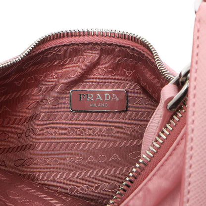 Exclusive Prada Rosa Tessuto Nylon Saffiano Mini Re-Edition 2005 Bag — Detail View