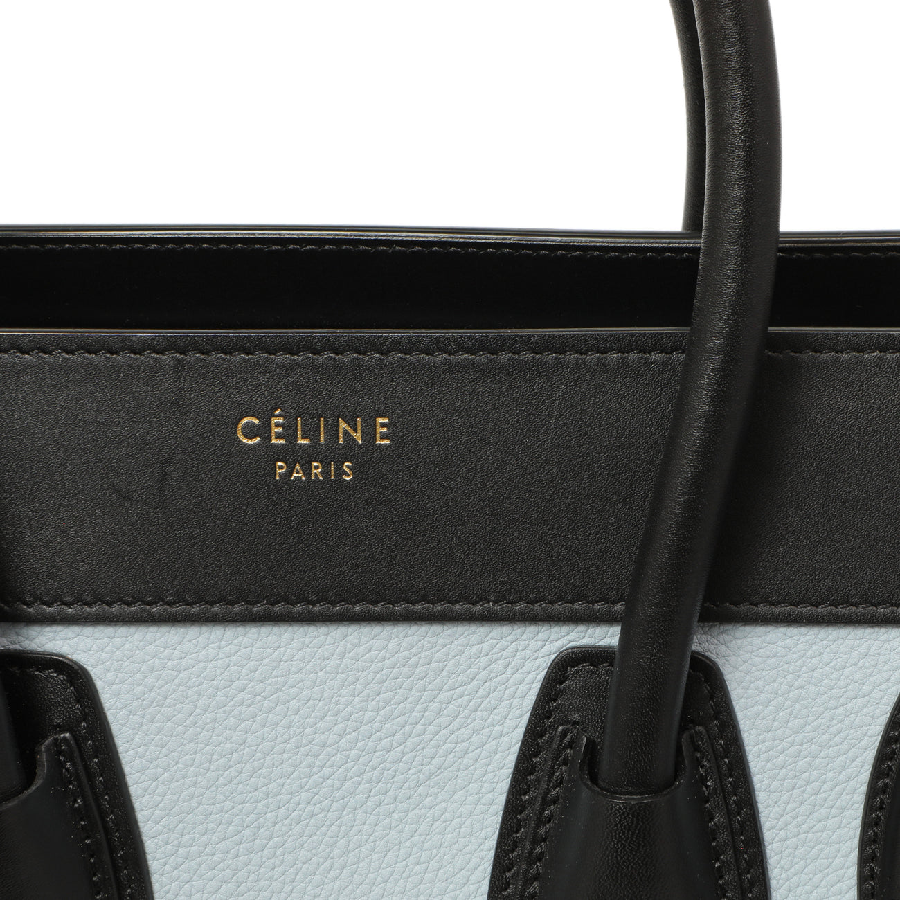 Exclusive Celine Tricolor Calfskin Micro Luggage Tote — Alternate View 9