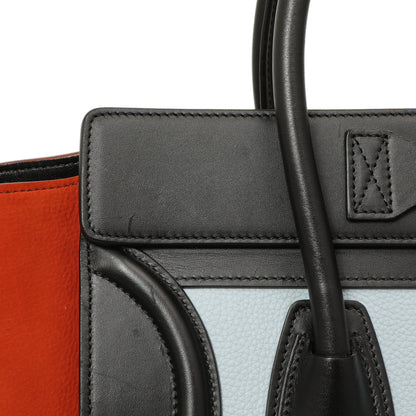 Exclusive Celine Tricolor Calfskin Micro Luggage Tote — Alternate View 10