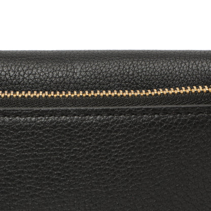 Exclusive Louis Vuitton Black Grained Calfskin Lockme Chain Phone Pouch — Alternate View 8
