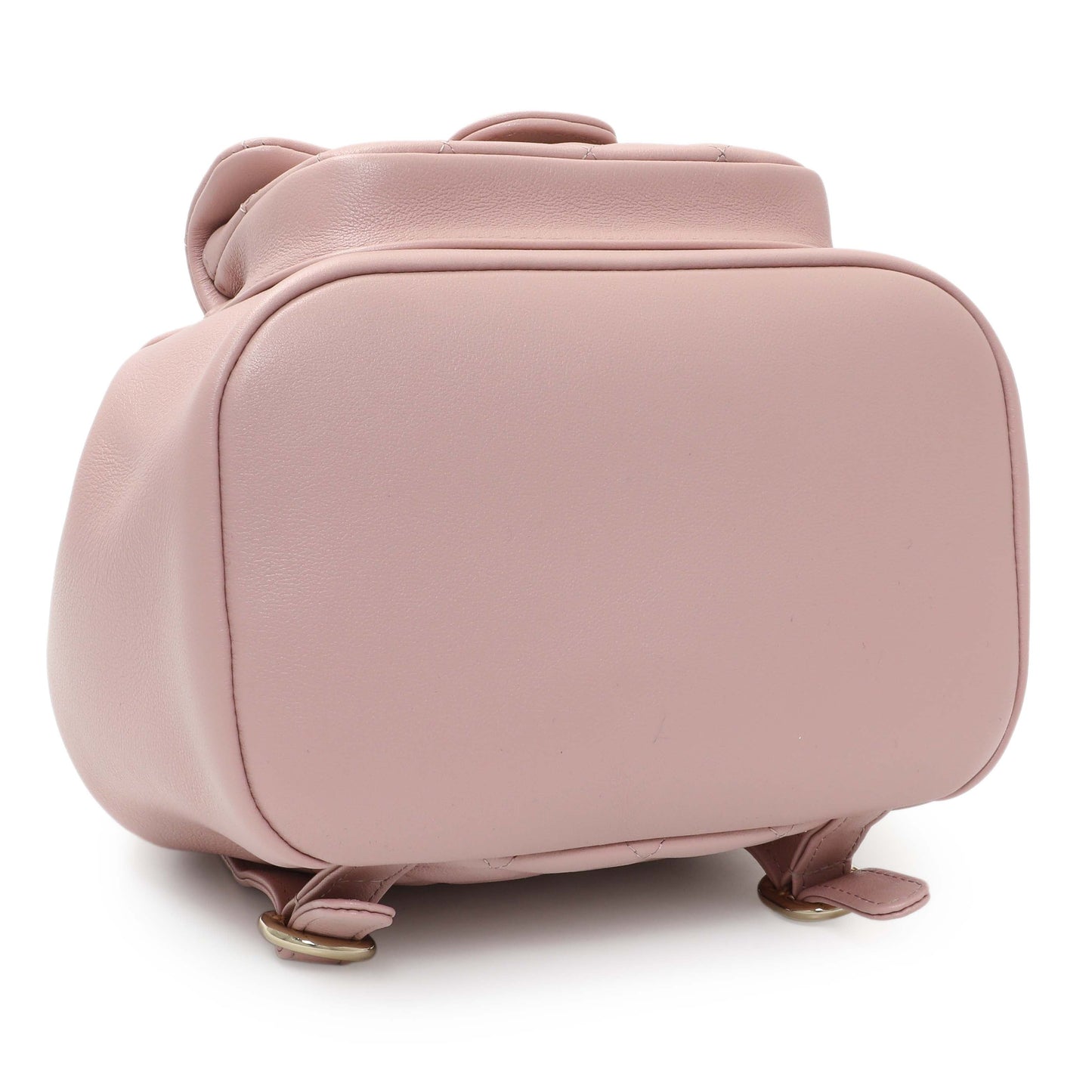 Exclusive Chanel Light Pink Calfskin Small Duma Backpack — Back View