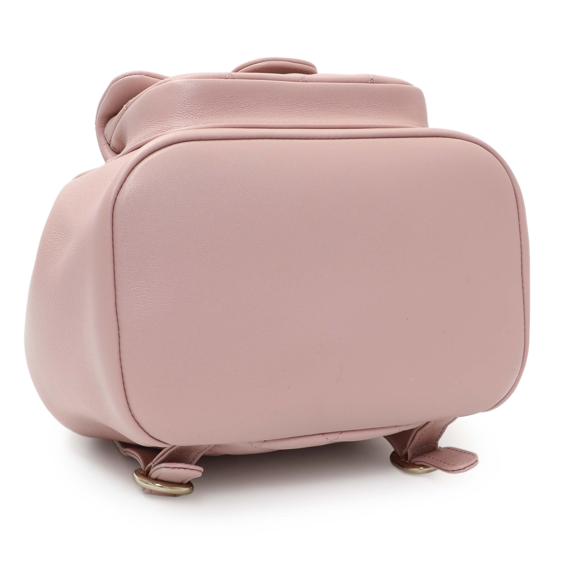 Exclusive Chanel Light Pink Calfskin Small Duma Backpack — Back View