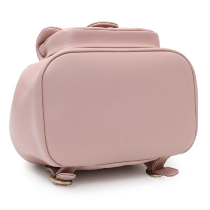 Exclusive Chanel Light Pink Calfskin Small Duma Backpack — Back View