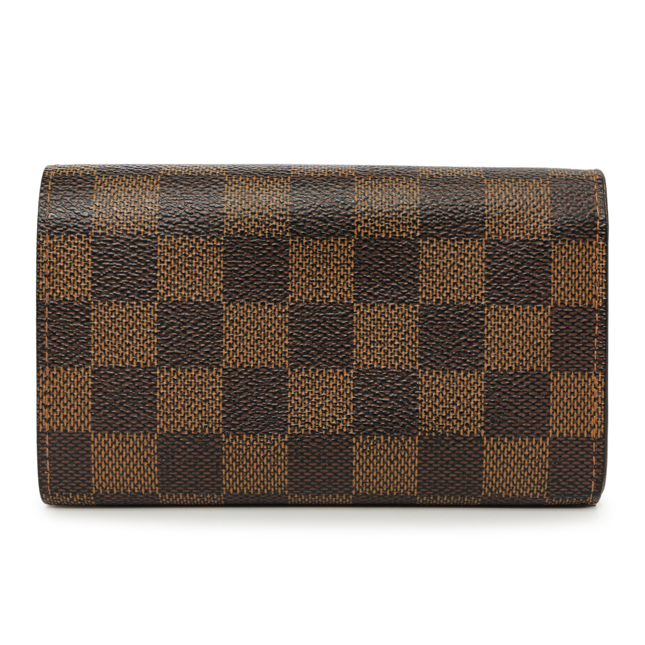Exclusive Louis Vuitton Damier Ebene Porte-Monnaie Billets Tresor Wallet — Side View