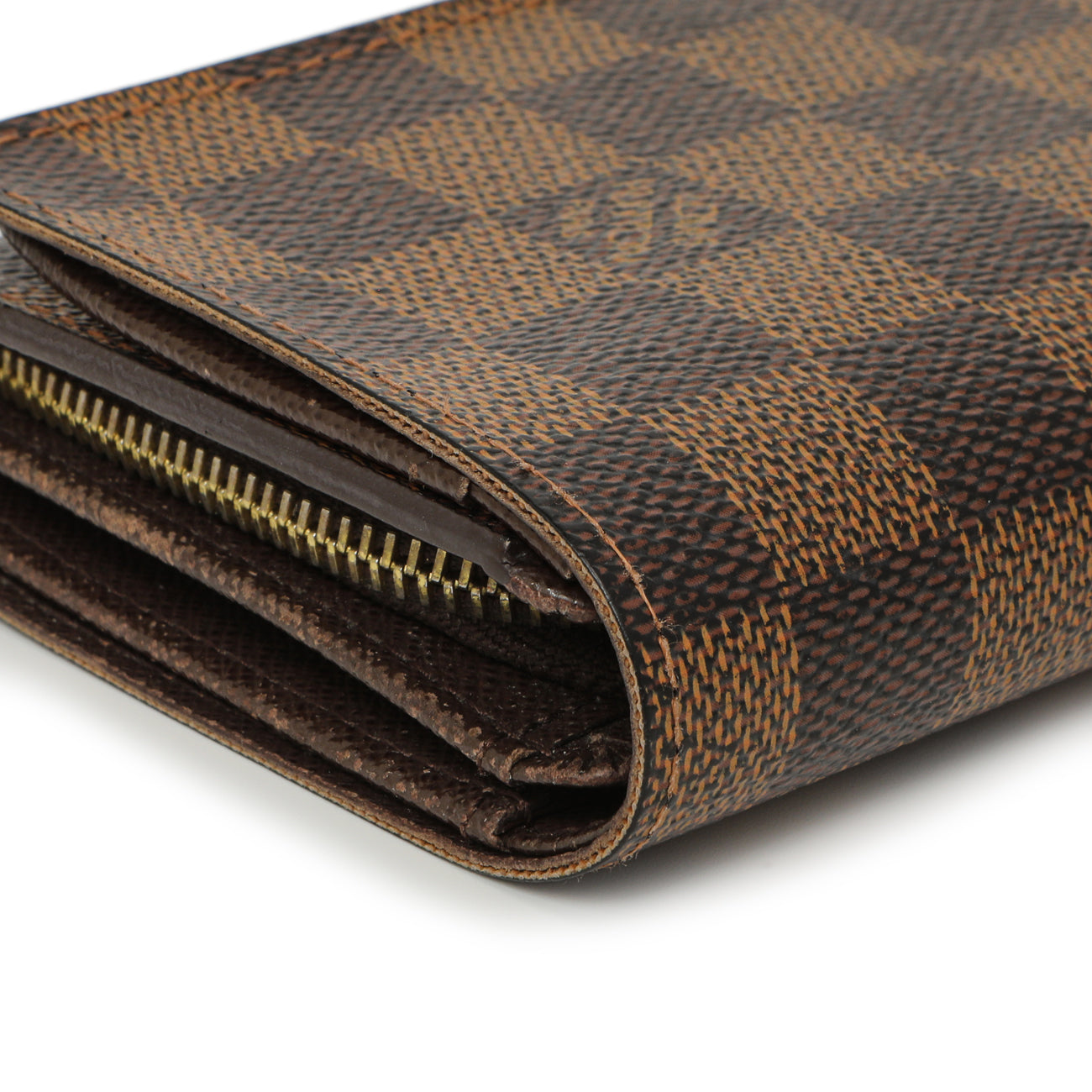Exclusive Louis Vuitton Damier Ebene Porte-Monnaie Billets Tresor Wallet — Lifestyle View
