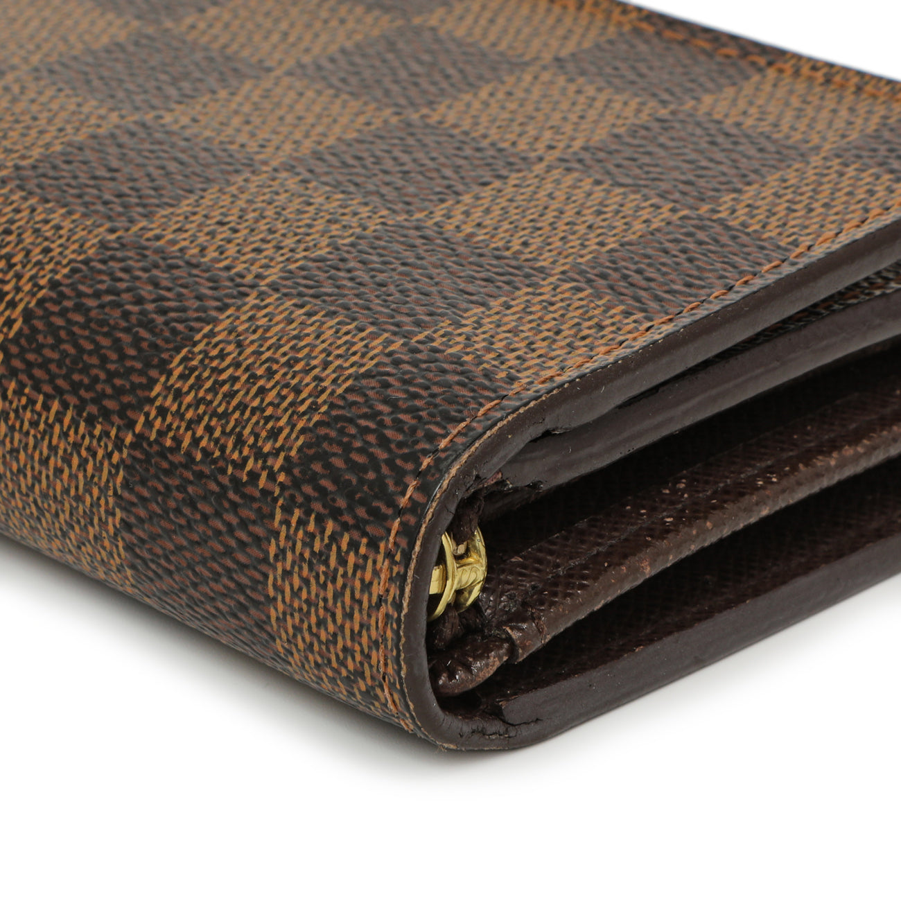Exclusive Louis Vuitton Damier Ebene Porte-Monnaie Billets Tresor Wallet — Alternate View 7
