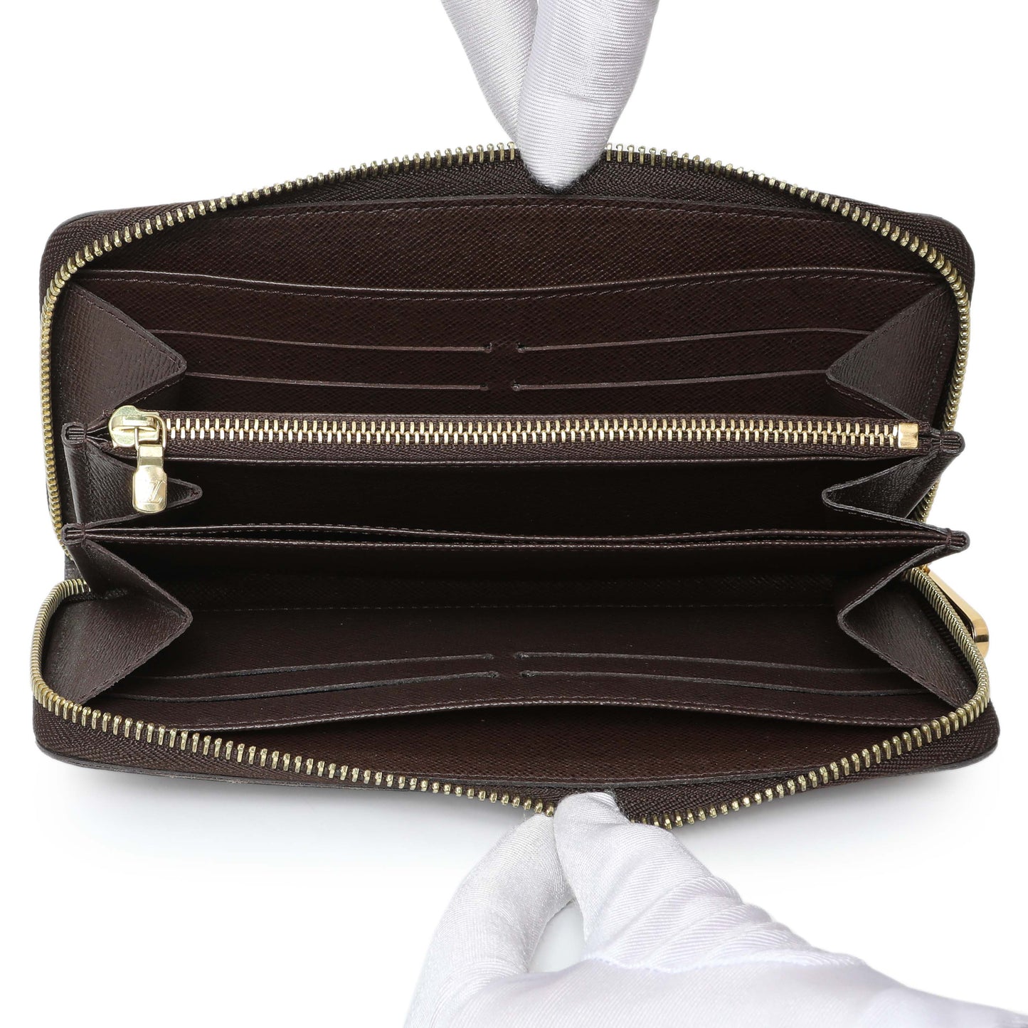 Exclusive Louis Vuitton Damier Ebene Zippy Long Wallet — Alternate View 8