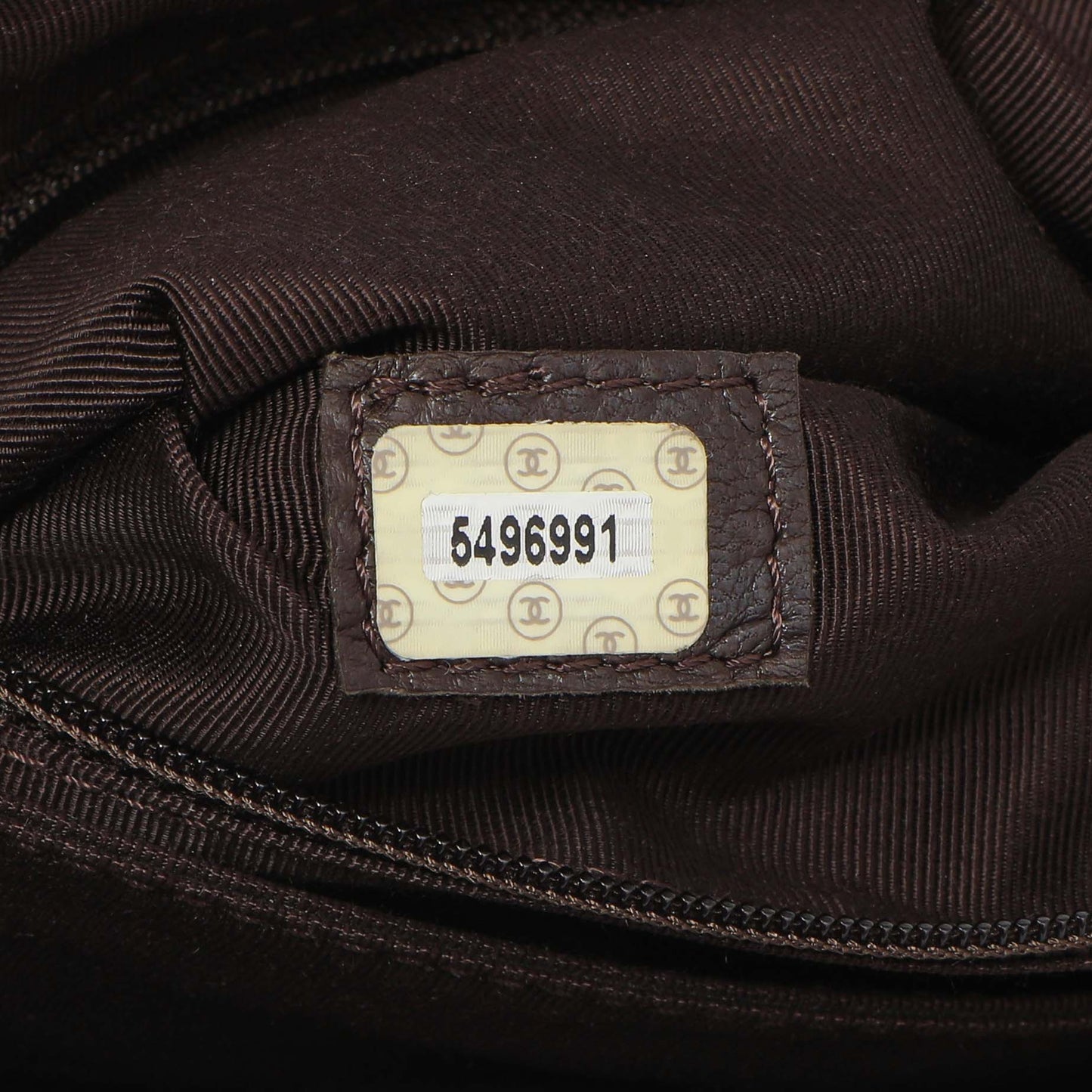 Exclusive Chanel Brown Suede CC Backpack — Alternate View 10