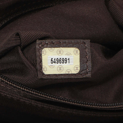Exclusive Chanel Brown Suede CC Backpack — Alternate View 10