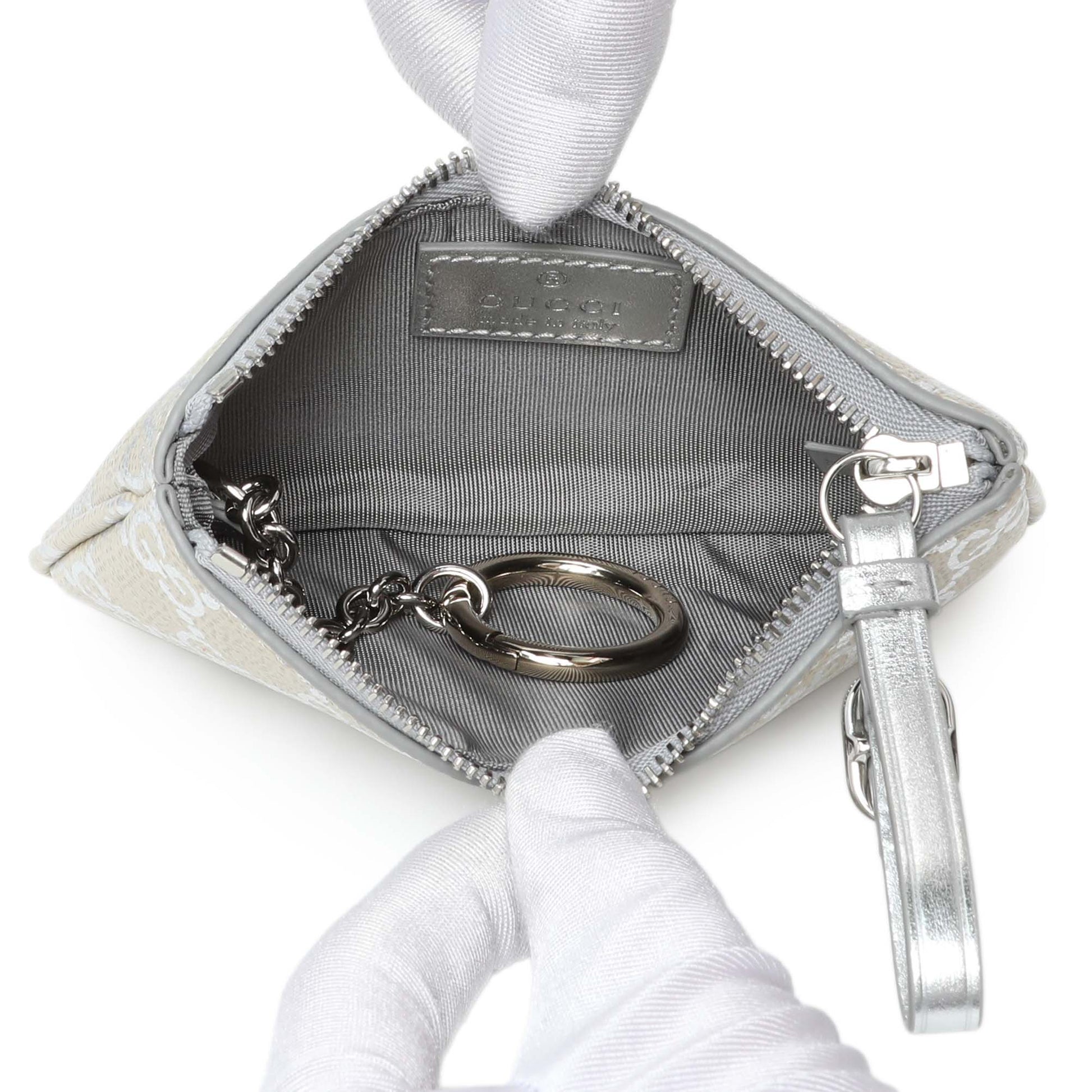 Exclusive Gucci Emblem Key Pouch — Top View