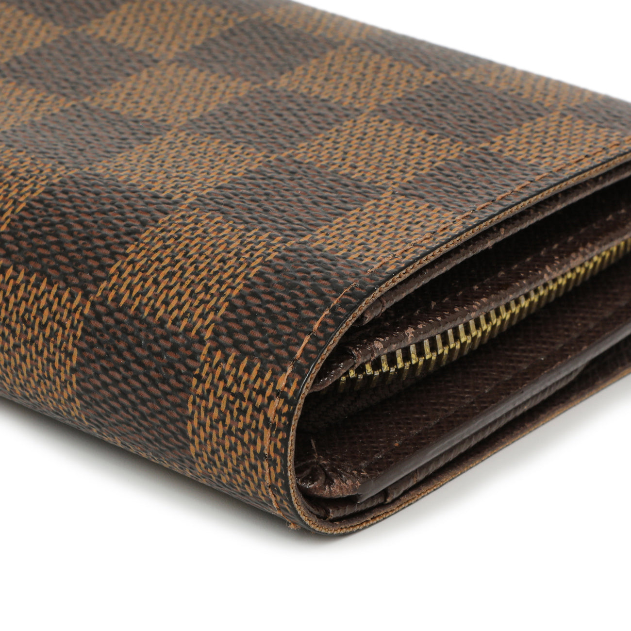 Exclusive Louis Vuitton Damier Ebene Porte-Monnaie Billets Tresor Wallet — Alternate View 11