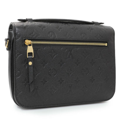 Exclusive Louis Vuitton Black Empreinte Pochette Metis — Side View