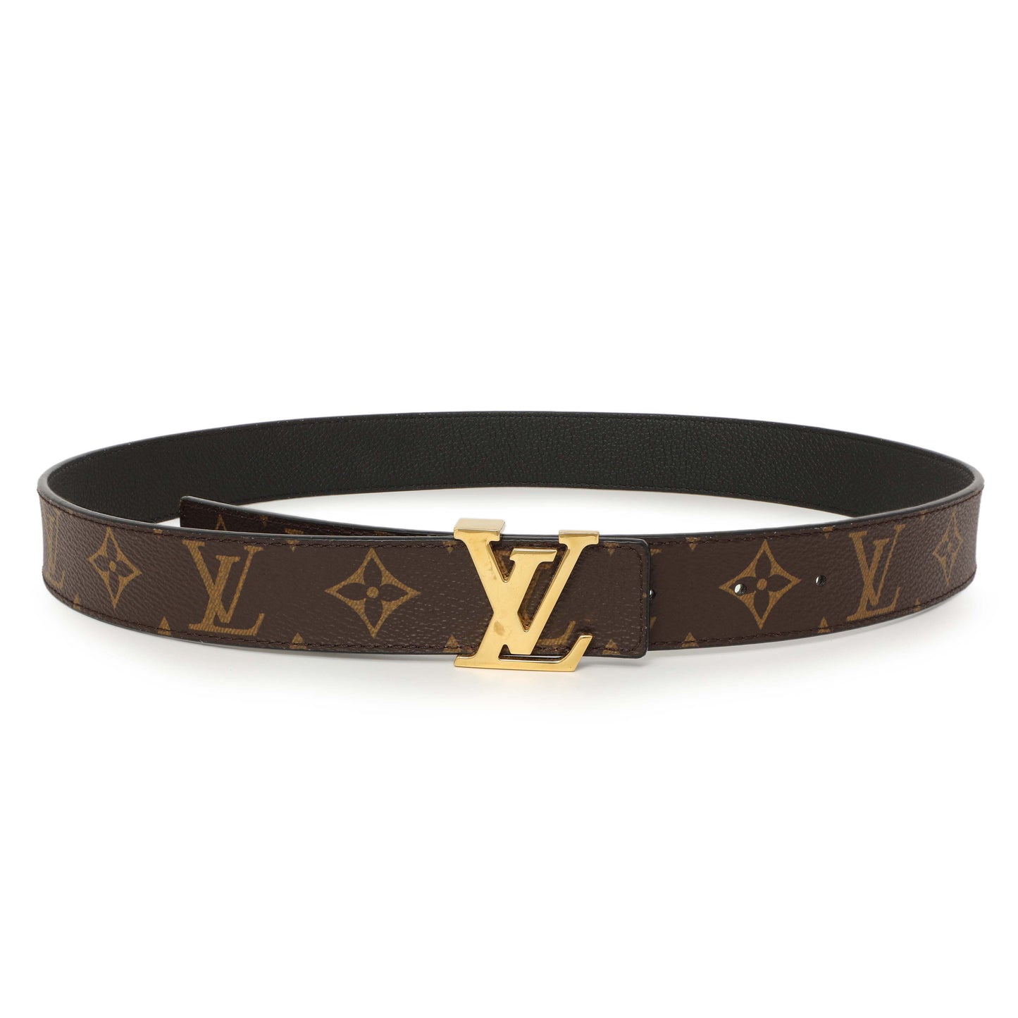 Exclusive Louis Vuitton Monogram 30mm LV Initiales Reversible Belt — Front View
