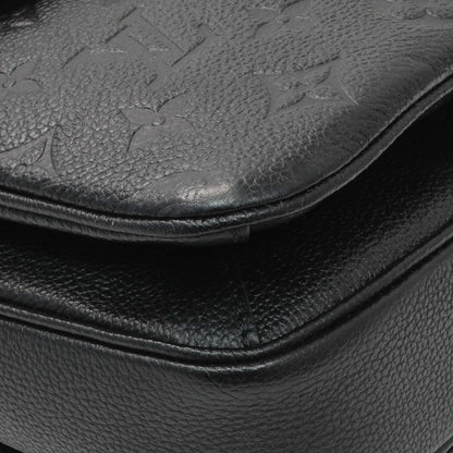Exclusive Louis Vuitton Black Empreinte Pochette Metis — Top View