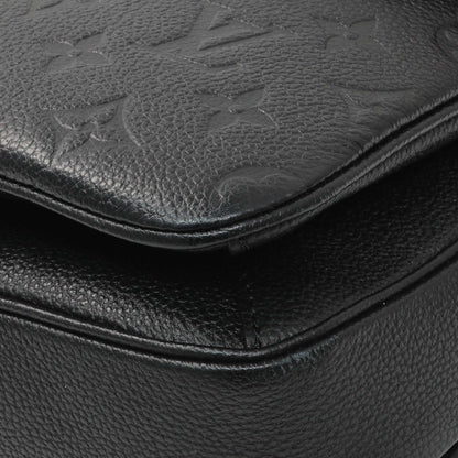 Exclusive Louis Vuitton Black Empreinte Pochette Metis — Detail View