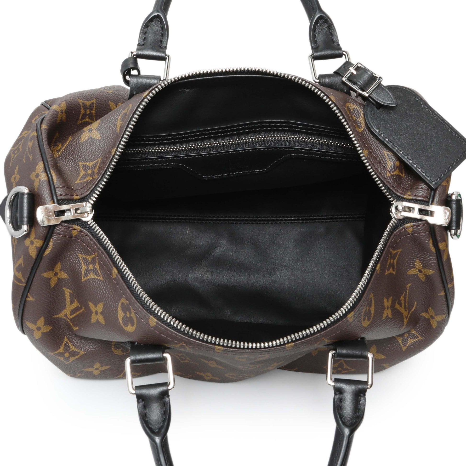 Exclusive Louis Vuitton Monogram Dark Speedy Soft 30 — Top View