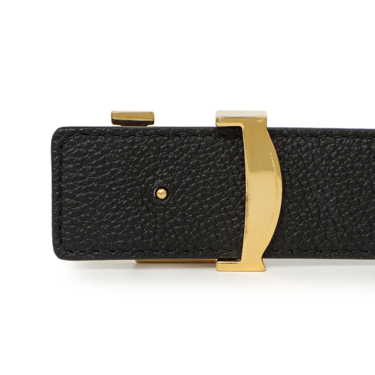 Exclusive Louis Vuitton Monogram 30mm LV Initiales Reversible Belt — Top View