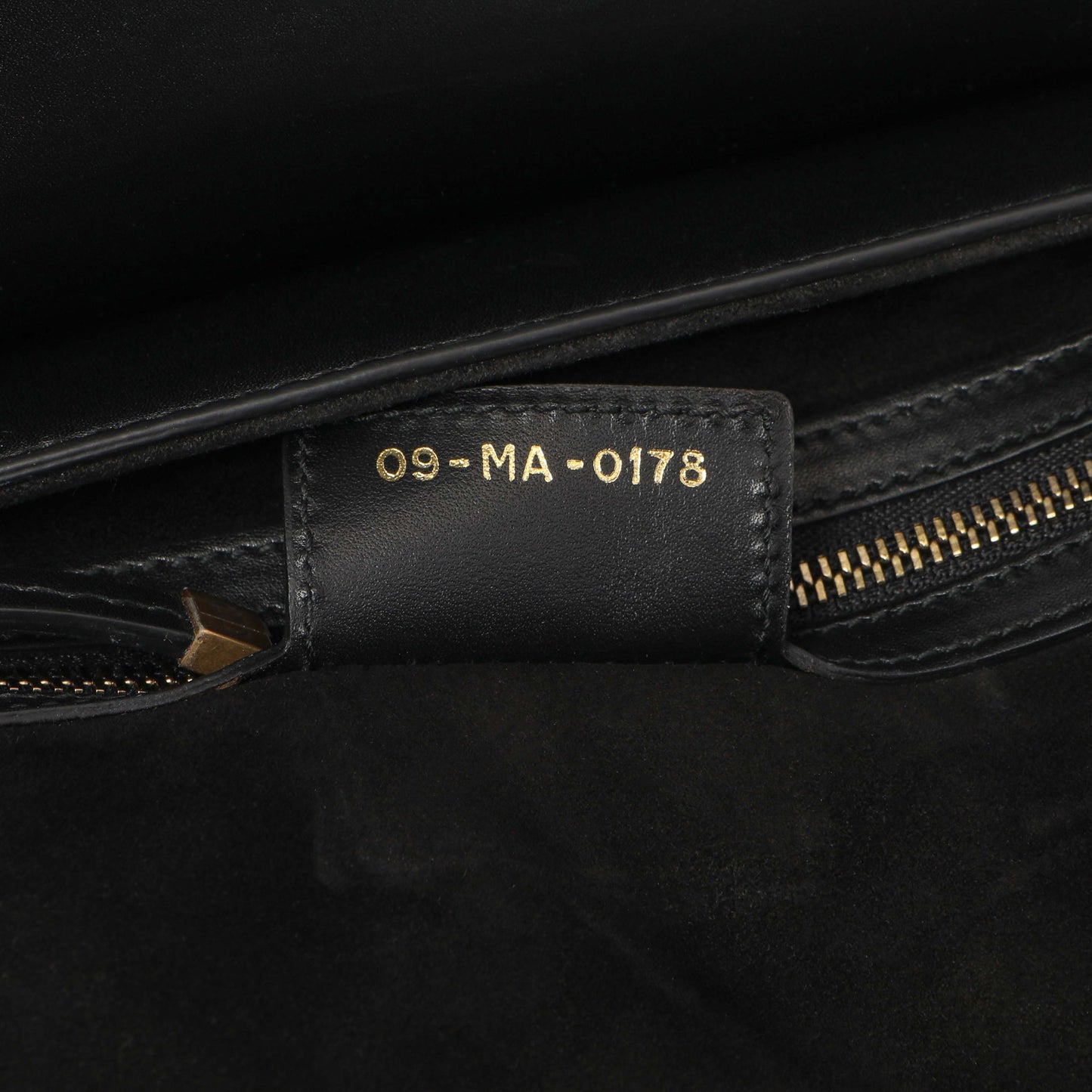 Exclusive Christian Dior Black Smooth Calfskin Saddle Bag — Lifestyle View