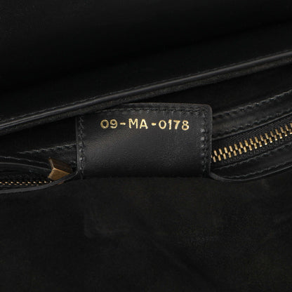 Exclusive Christian Dior Black Smooth Calfskin Saddle Bag — Lifestyle View