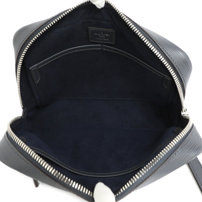Exclusive Louis Vuitton Navy Epi Kasai Clutch — Top View