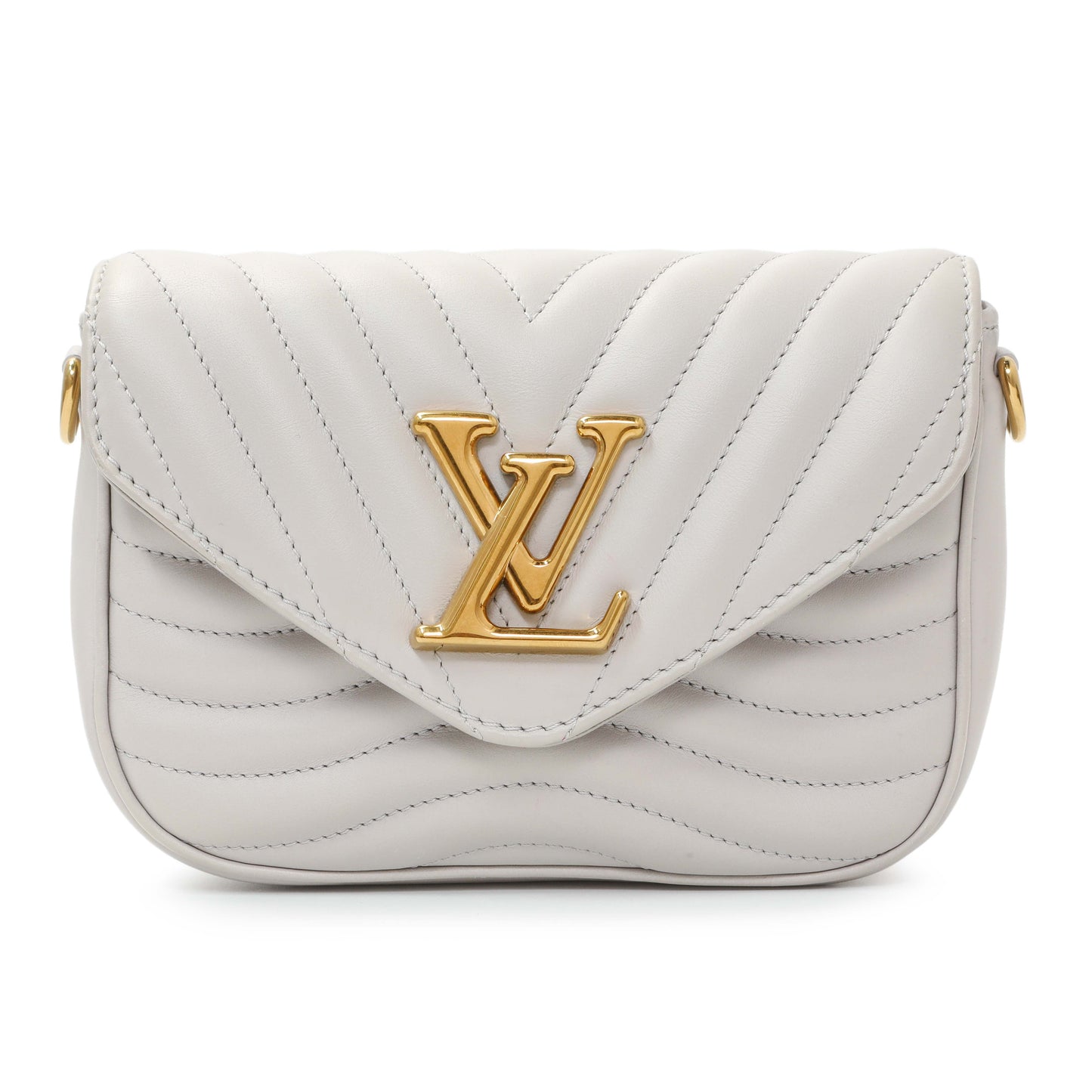 Exclusive Louis Vuitton Brume Calfskin New Wave Multi Pochette — Side View