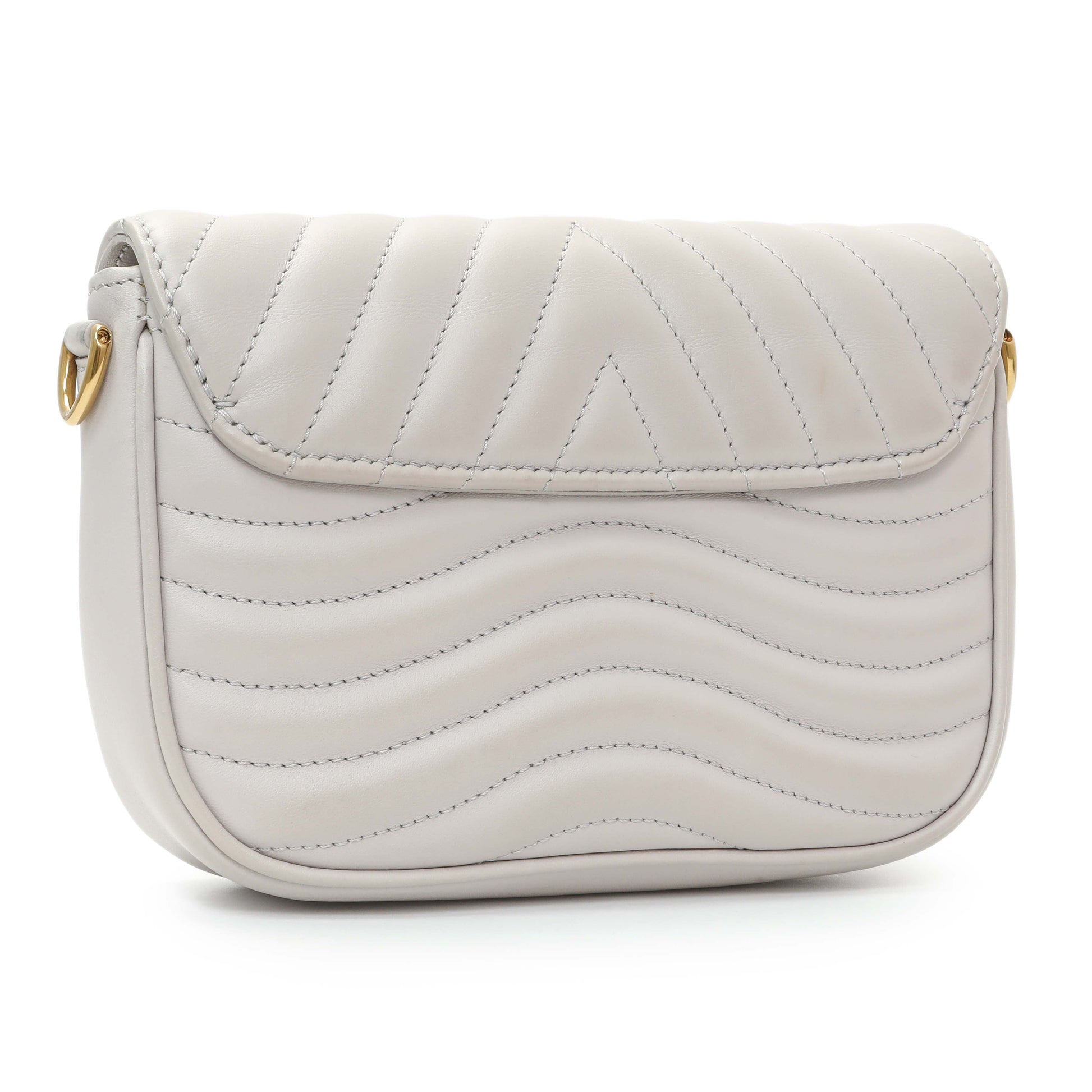 Exclusive Louis Vuitton Brume Calfskin New Wave Multi Pochette — Back View