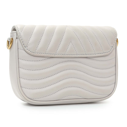 Exclusive Louis Vuitton Brume Calfskin New Wave Multi Pochette — Back View