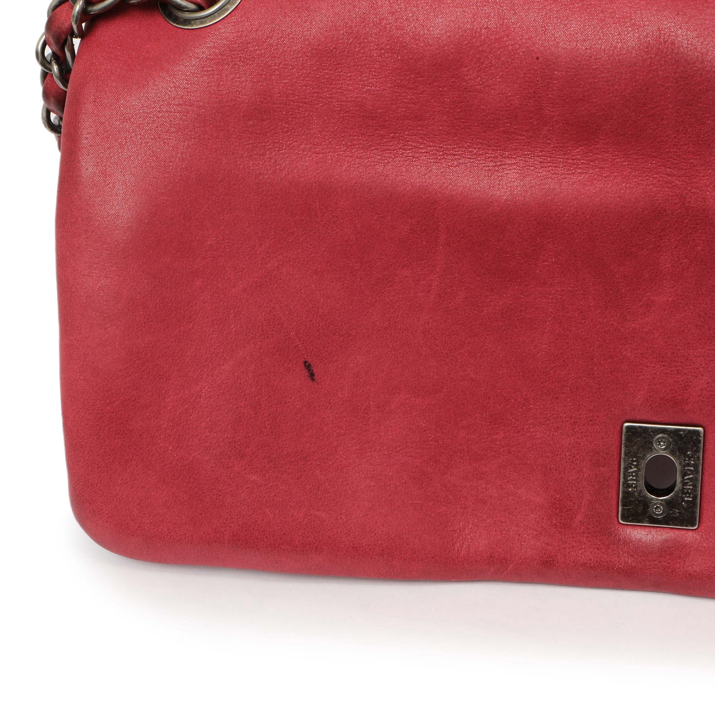 Exclusive Chanel Burgundy Quilted Iridescent Calfskin Large New Bubble Flap — Alternate View 12