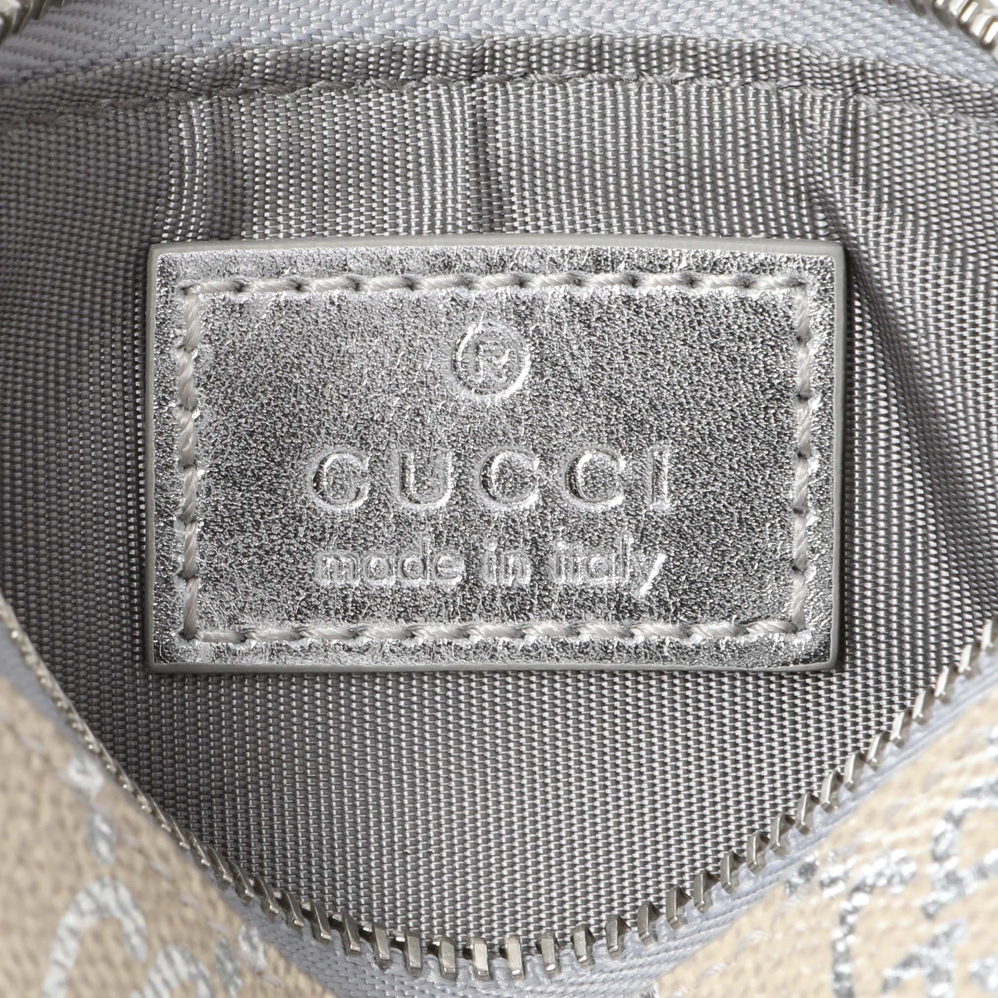 Exclusive Gucci Emblem Key Pouch — Detail View
