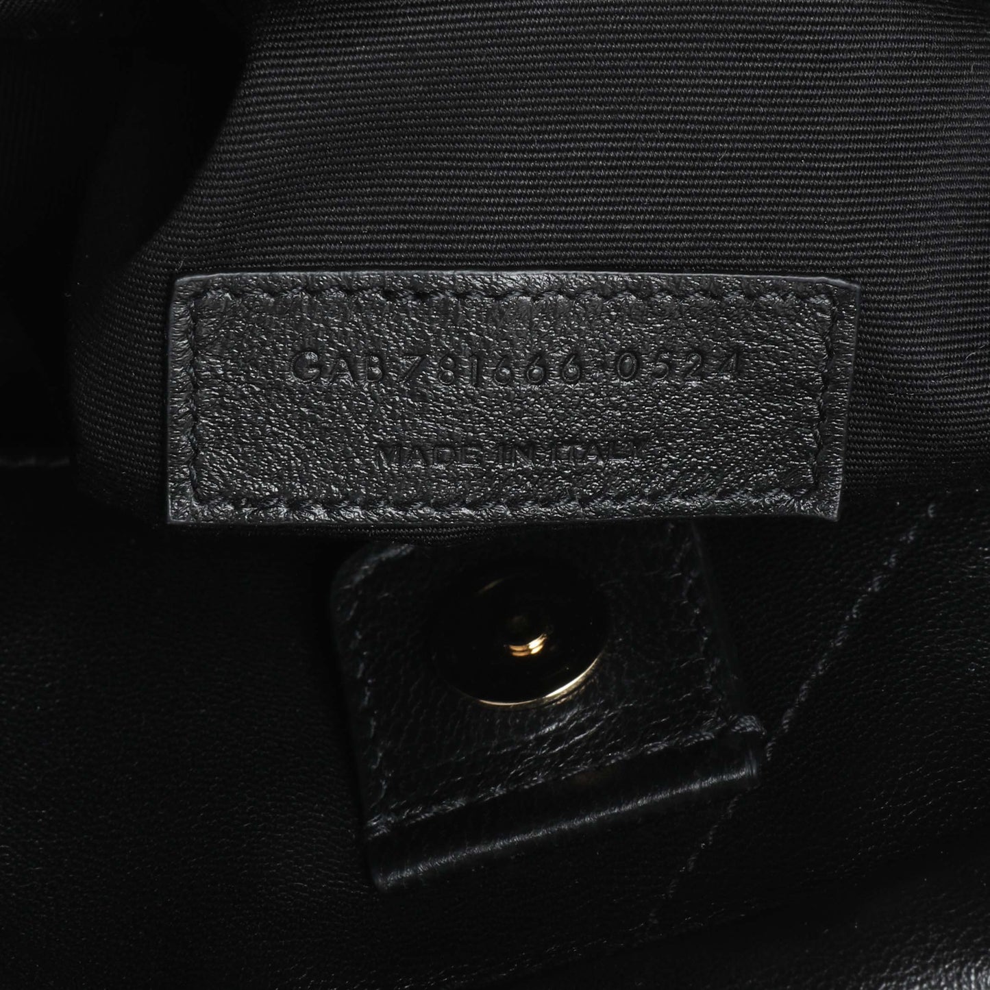 Exclusive Saint Laurent Black Lambskin Matelasse Monogram Large Jamie 4.3 Pochon — Lifestyle View