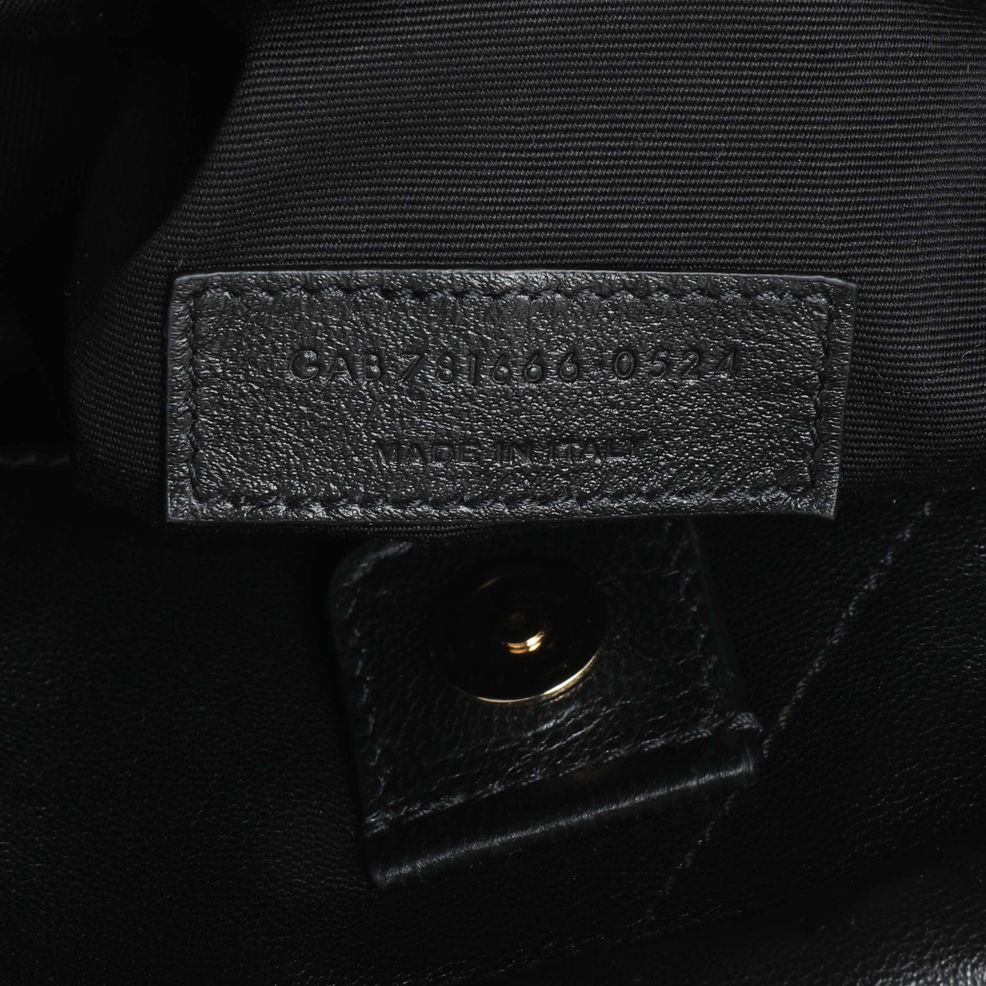 Exclusive Saint Laurent Black Lambskin Matelasse Monogram Large Jamie 4.3 Pochon — Lifestyle View